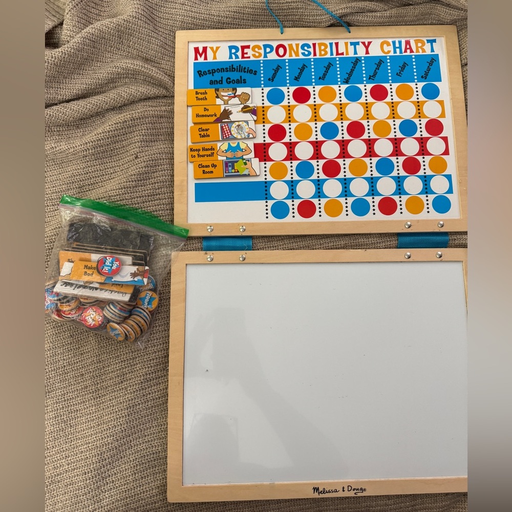 Melissa and Doug  Magnetic Responsibility Chart with Colorful Markers